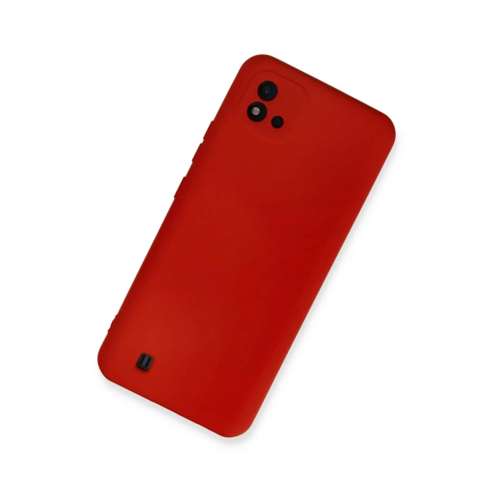 Newface Realme C11 2021 Kılıf Nano içi Kadife Silikon - Kırmızı