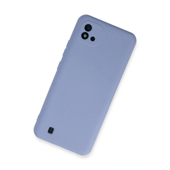 Newface Realme C11 2021 Kılıf Nano içi Kadife Silikon - Lila