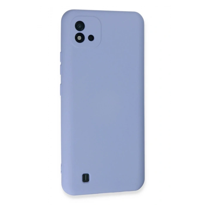 Newface Realme C11 2021 Kılıf Nano içi Kadife Silikon - Lila