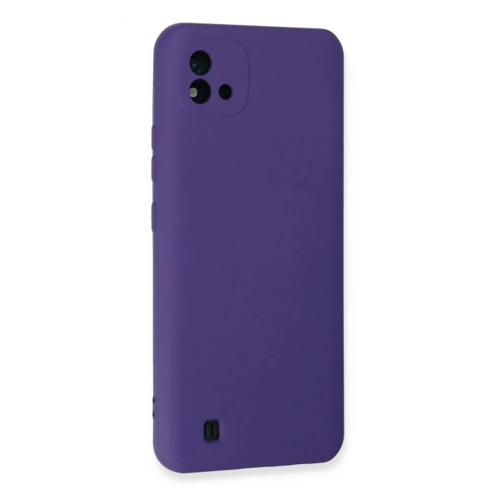 Newface Realme C11 2021 Kılıf Nano içi Kadife Silikon - Mor