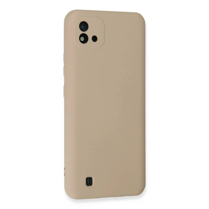 Newface Realme C11 2021 Kılıf Nano içi Kadife Silikon - Pudra