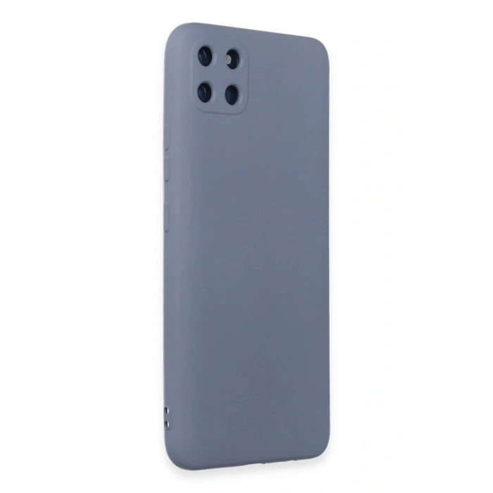 Newface Realme C11 Kılıf Nano içi Kadife Silikon - Gri