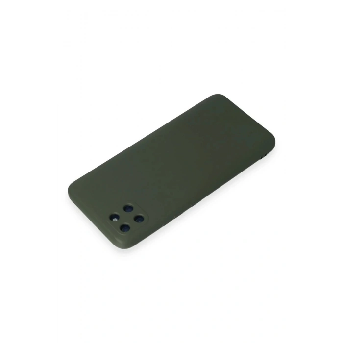 Newface Realme C11 Kılıf Nano içi Kadife Silikon - Koyu Yeşil