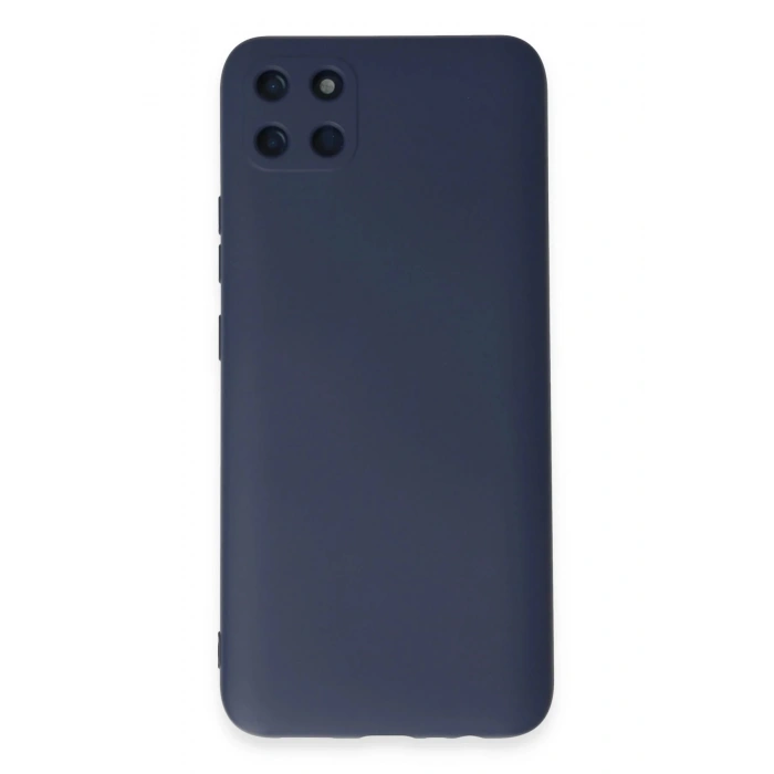 Newface Realme C11 Kılıf Nano içi Kadife Silikon - Lacivert