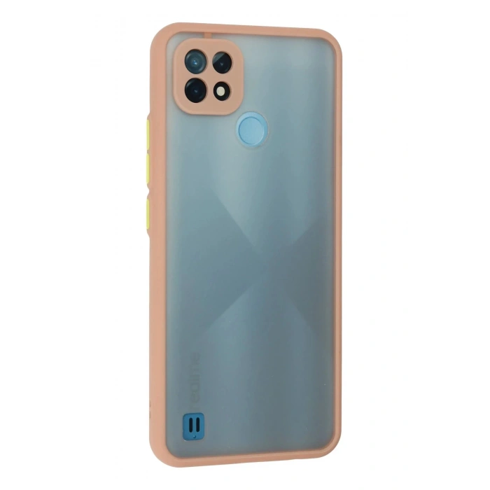 Newface Realme C21 Kılıf Montreal Silikon Kapak - Pembe