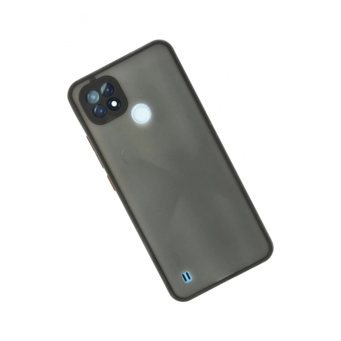 Newface Realme C21 Kılıf Montreal Silikon Kapak - Siyah