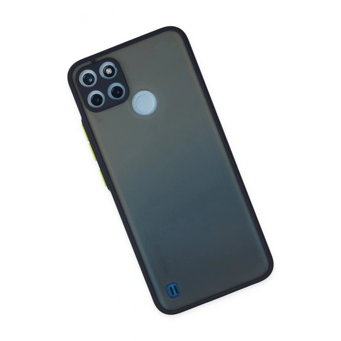 Newface Realme C21Y Kılıf Montreal Silikon Kapak - Lacivert