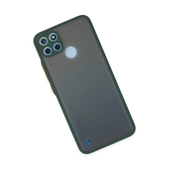 Newface Realme C21Y Kılıf Montreal Silikon Kapak - Yeşil