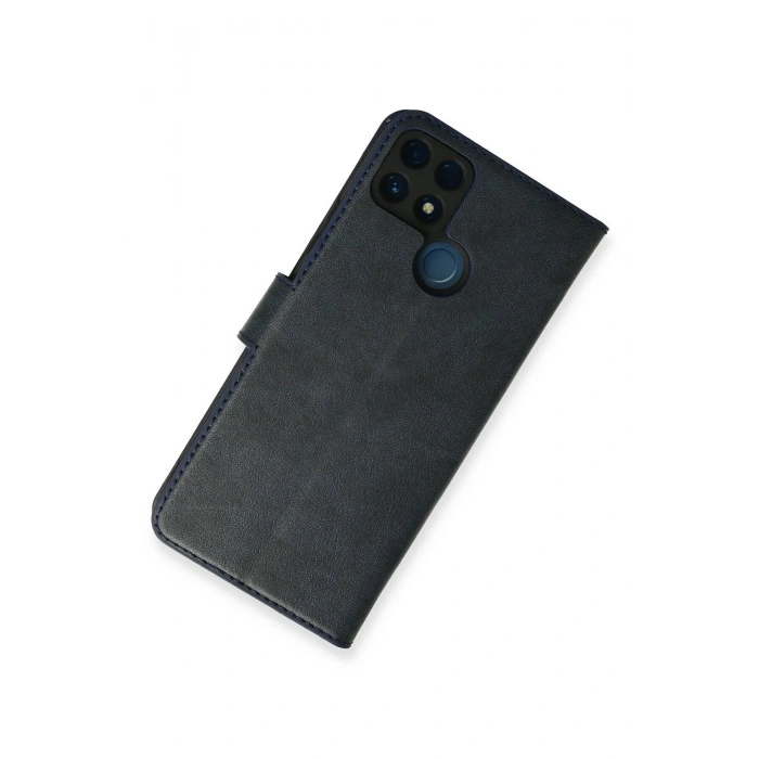 Newface Realme C25 Kılıf Trend S Plus Kapaklı Kılıf - Lacivert