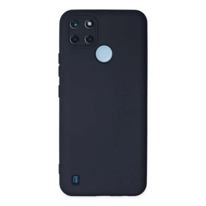Newface Realme C25Y Kılıf Nano içi Kadife Silikon - Lacivert