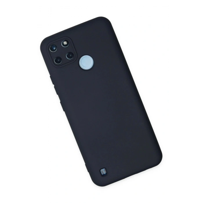 Newface Realme C25Y Kılıf Nano içi Kadife Silikon - Lacivert