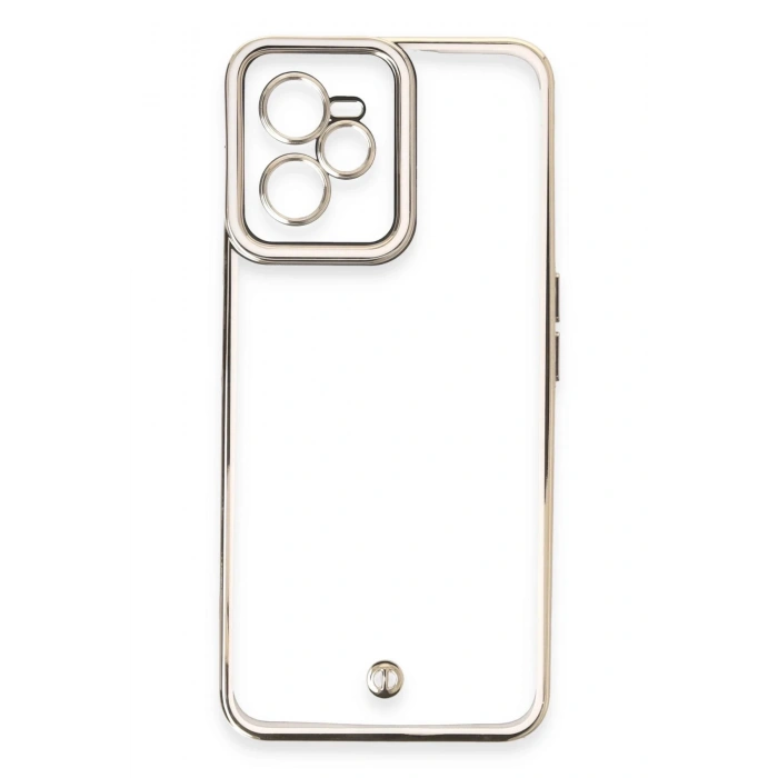 Newface Realme C35 Kılıf Liva Lens Silikon - Beyaz