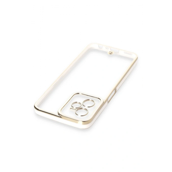 Newface Realme C35 Kılıf Liva Lens Silikon - Beyaz