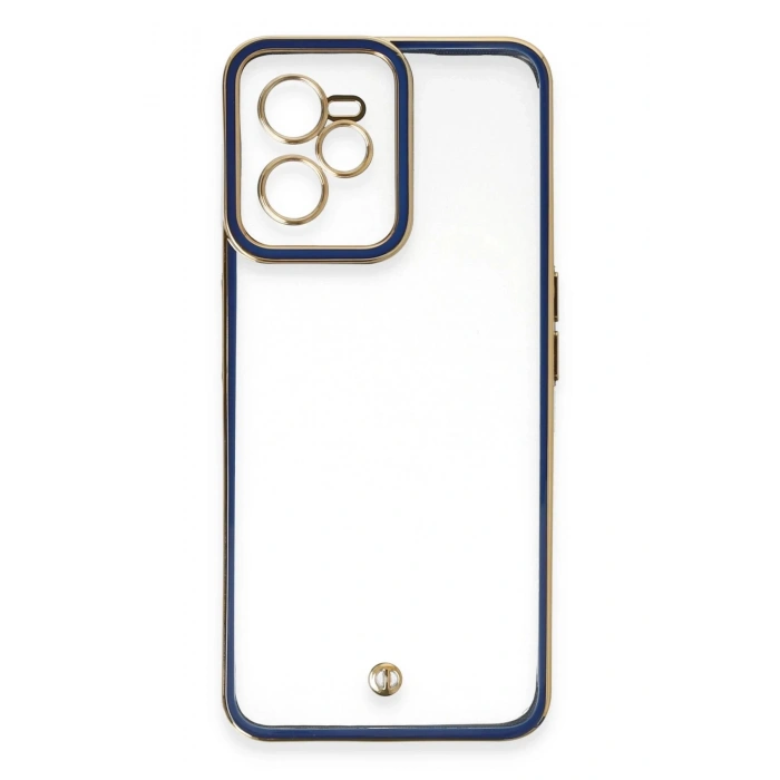 Newface Realme C35 Kılıf Liva Lens Silikon - Mavi