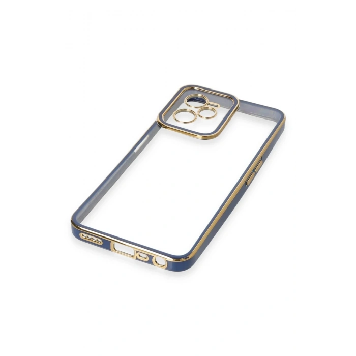 Newface Realme C35 Kılıf Liva Lens Silikon - Mavi