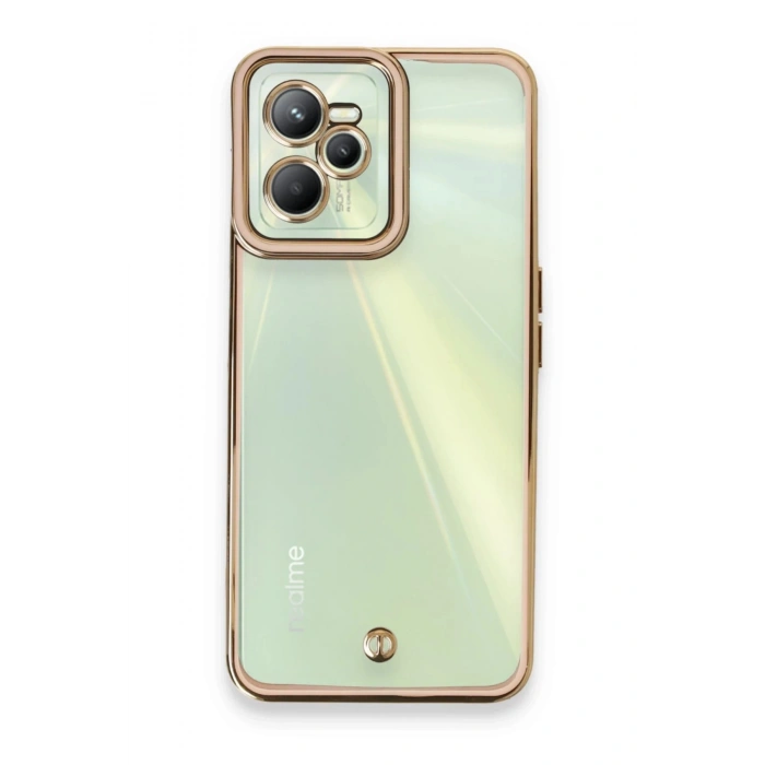 Newface Realme C35 Kılıf Liva Lens Silikon - Pudra