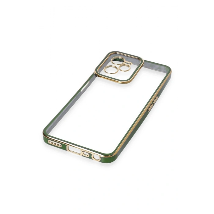 Newface Realme C35 Kılıf Liva Lens Silikon - Yeşil