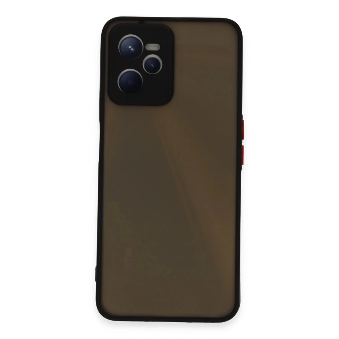 Newface Realme C35 Kılıf Montreal Silikon Kapak - Siyah