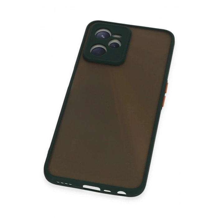 Newface Realme C35 Kılıf Montreal Silikon Kapak - Yeşil