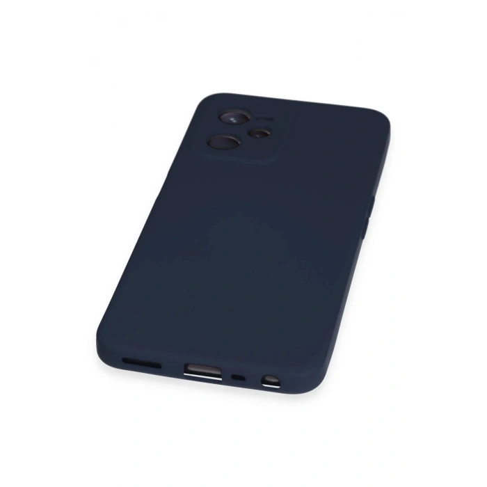 Newface Realme C35 Kılıf Nano içi Kadife Silikon - Lacivert