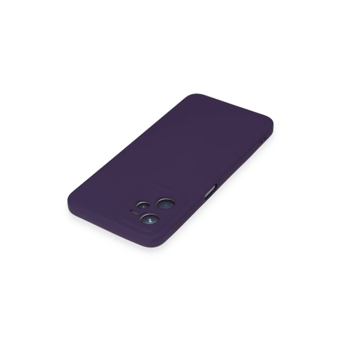 Newface Realme C35 Kılıf Nano içi Kadife Silikon - Mor
