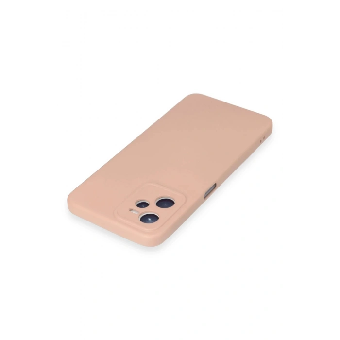 Newface Realme C35 Kılıf Nano içi Kadife Silikon - Pudra