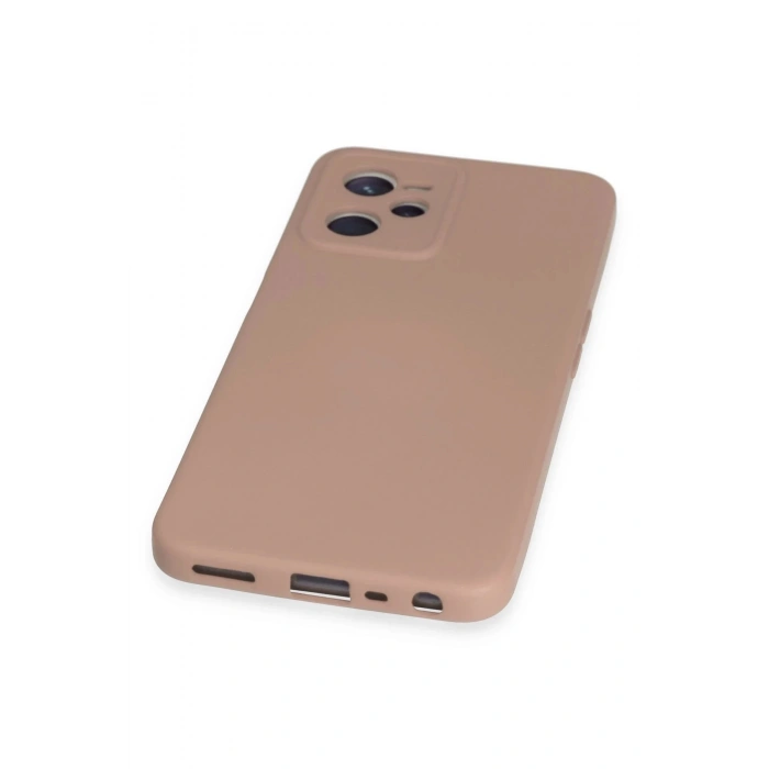 Newface Realme C35 Kılıf Nano içi Kadife Silikon - Pudra