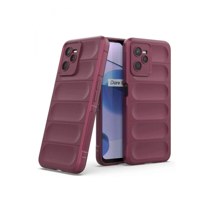 Newface Realme C35 Kılıf Optimum Silikon - Bordo