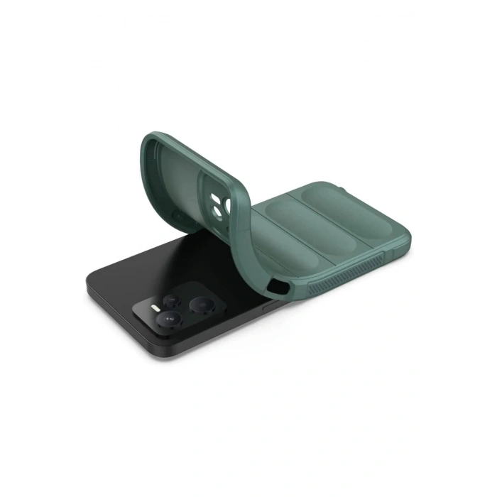 Newface Realme C35 Kılıf Optimum Silikon - Koyu Yeşil