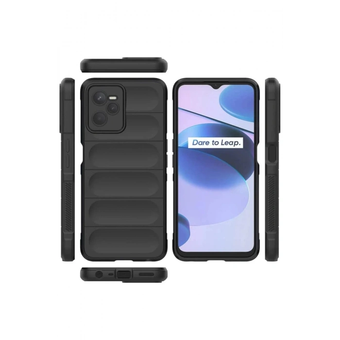 Newface Realme C35 Kılıf Optimum Silikon - Siyah