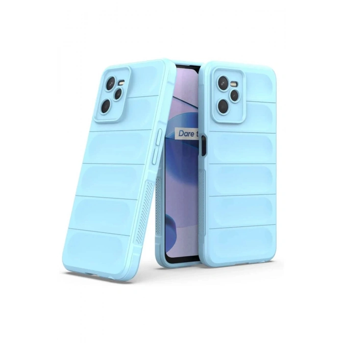 Newface Realme C35 Kılıf Optimum Silikon - Sky Blue
