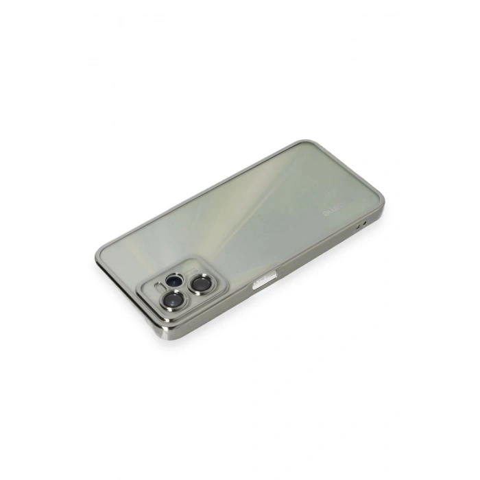 Newface Realme C35 Kılıf Razer Lensli Silikon - Gümüş