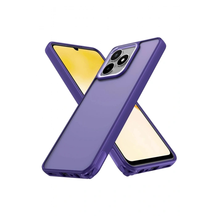 Newface Realme C53 Kılıf Elegant Kapak - Derin Mor