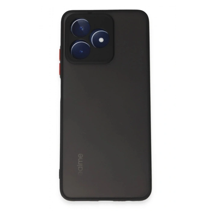 Newface Realme C53 Kılıf Montreal Silikon Kapak - Siyah