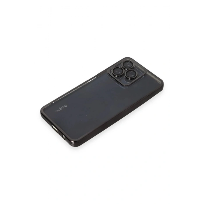 Newface Realme C53 Kılıf Razer Lensli Silikon - Siyah