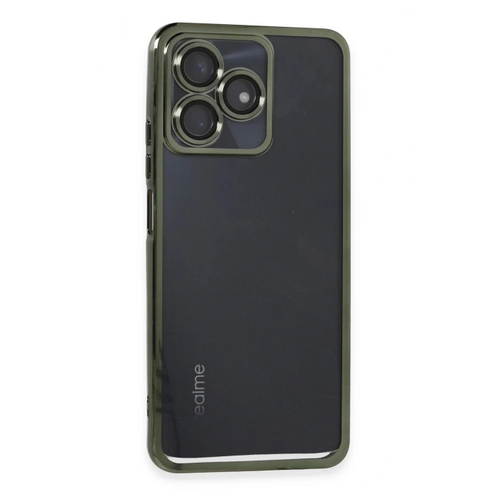 Newface Realme C53 Kılıf Razer Lensli Silikon - Yeşil