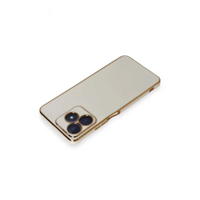 Newface Realme C53 Kılıf Volet Silikon - Beyaz