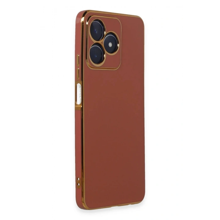 Newface Realme C53 Kılıf Volet Silikon - Kırmızı