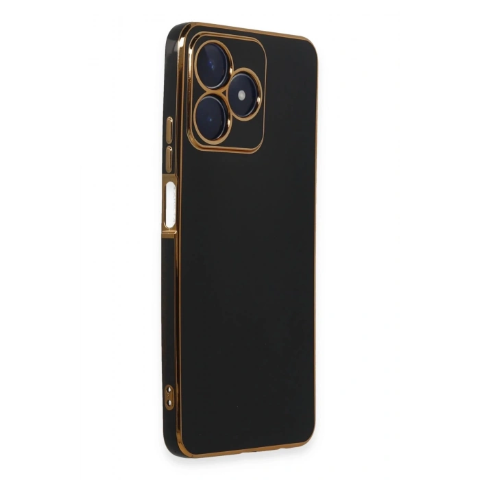 Newface Realme C53 Kılıf Volet Silikon - Siyah