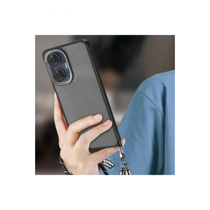 Newface Realme C55 Kılıf Elegant Kapak - Pudra