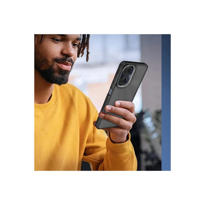 Newface Realme C55 Kılıf Elegant Kapak - Pudra