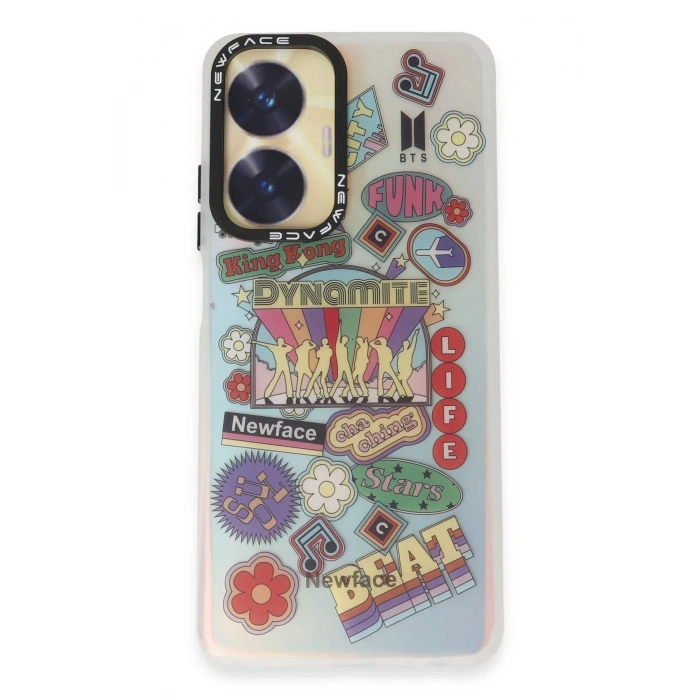 Newface Realme C55 Kılıf Estoril Desenli Kapak - Estoril - 14