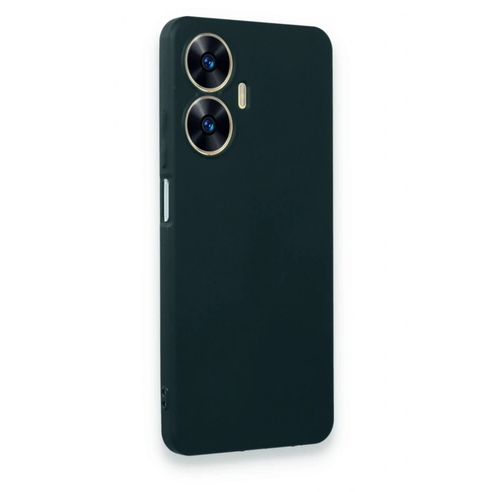 Newface Realme C55 Kılıf First Silikon - Koyu Yeşil