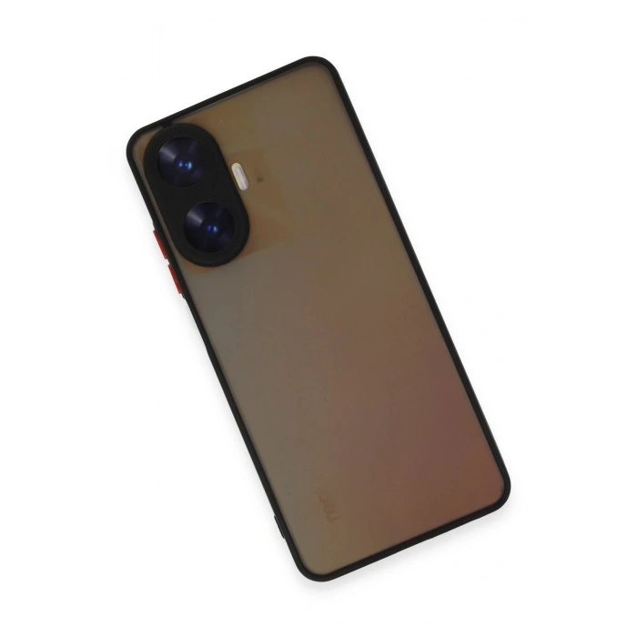 Newface Realme C55 Kılıf Montreal Silikon Kapak - Siyah