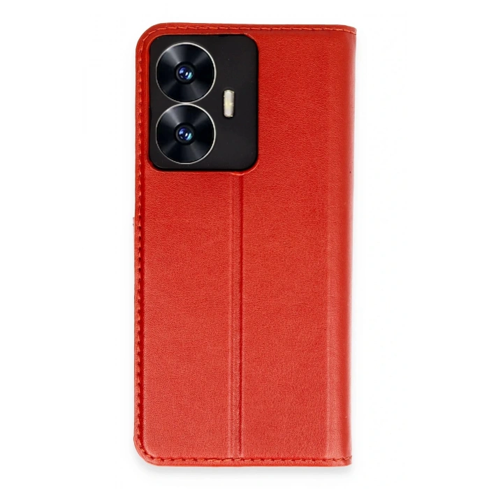Newface Realme C55 Kılıf Trend S Plus Kapaklı Kılıf - Kırmızı