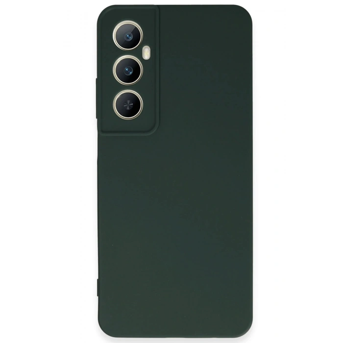 Newface Realme C65 Kılıf First Silikon - Koyu Yeşil
