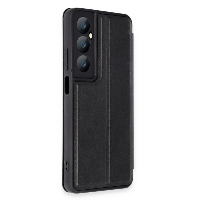 Newface Realme C65 Kılıf Flip Cover - Siyah
