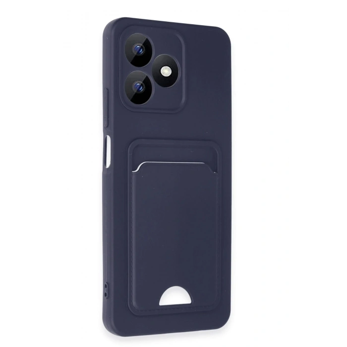 Newface Realme Note 50 4G Kılıf Kelvin Kartvizitli Silikon - Lacivert