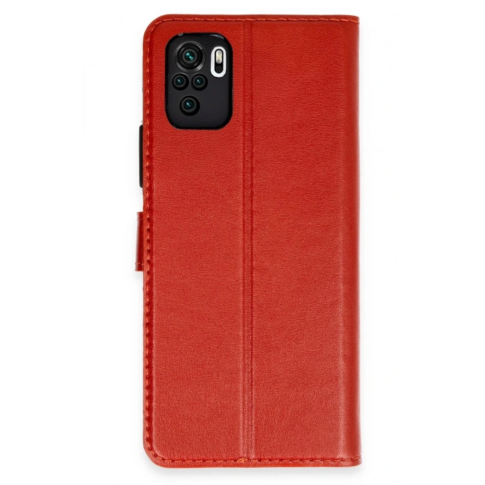 Newface Redmi Note 10 Trend S Plus Kapaklı Kılıf - Kırmızı