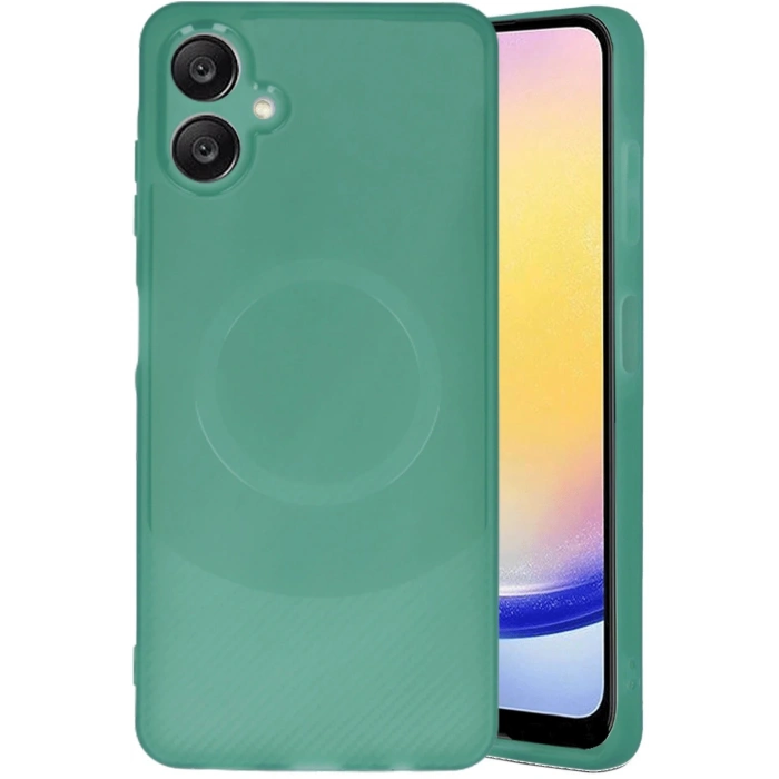 Newface Samsung A06 Kılıf Maya Karbon Kapak - Koyu Yeşil